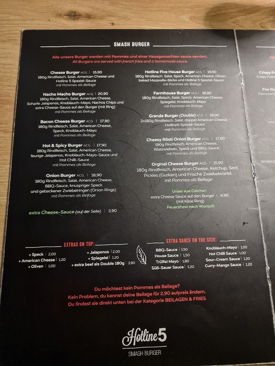 Menu Hotline 5 - Smash Burger-9